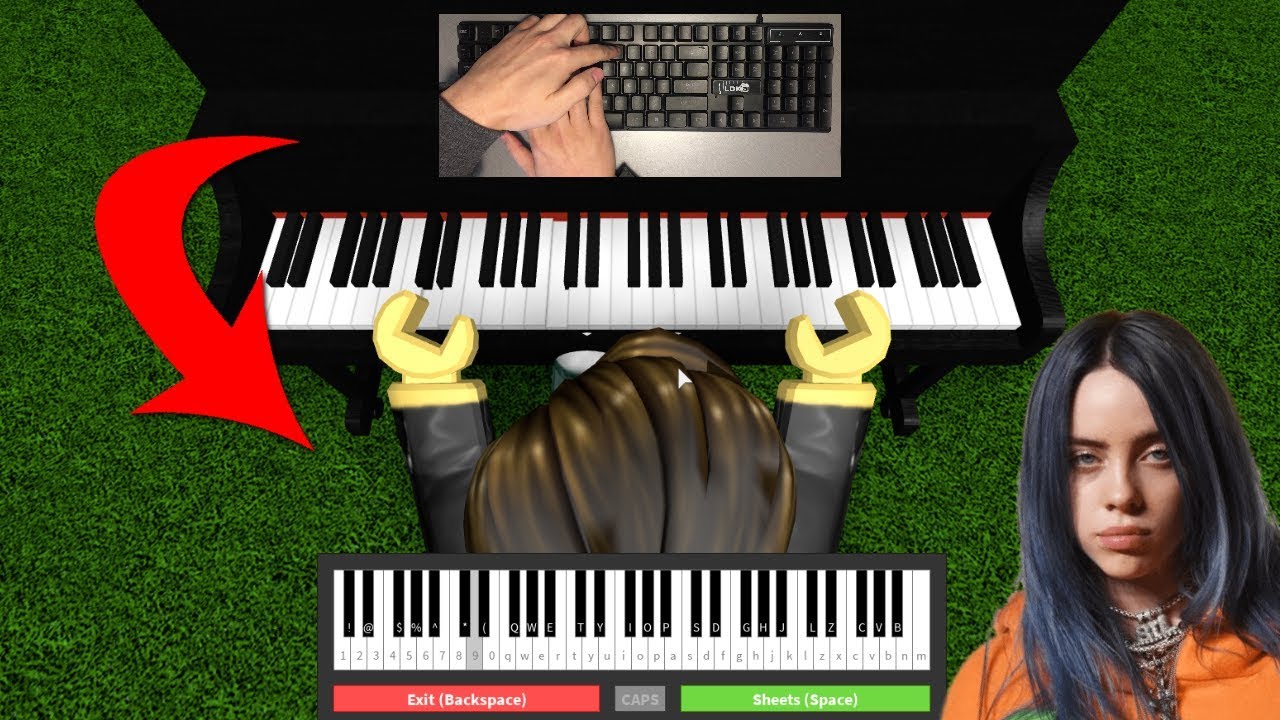 I Played Bad Guy On The Roblox Piano Youtube - fur elise sheet music roblox piano