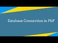 How to create a database connection in php using mysqli