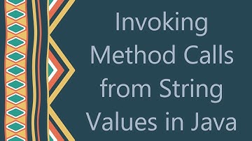 Invoking Method Calls from String Values in Java