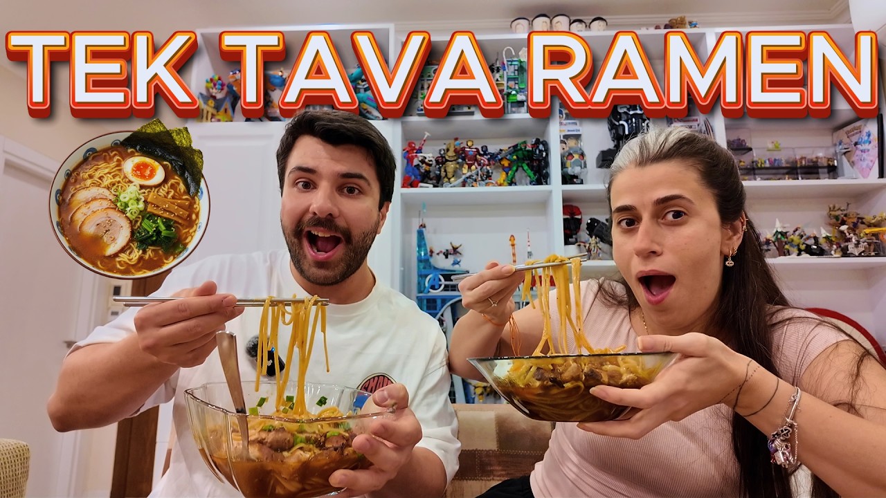 EVDEKİ MALZEMELERLE RAMEN YAPTIK 🍜 | KOLAY VE PRATİK TARİF! EVDEKİ MALZEMELERLE RAMEN YAPTIK 🍜 | KOLAY VE PRATİK TARİF!