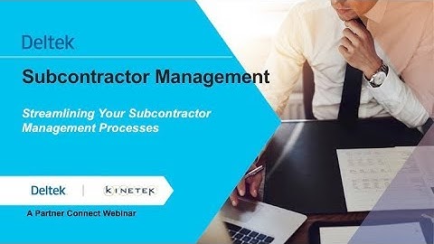 Automate Subcontractor Processing with Costpoint Subcontractor Management
