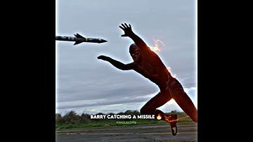 Barry catching a missile 🔥 #shorts
