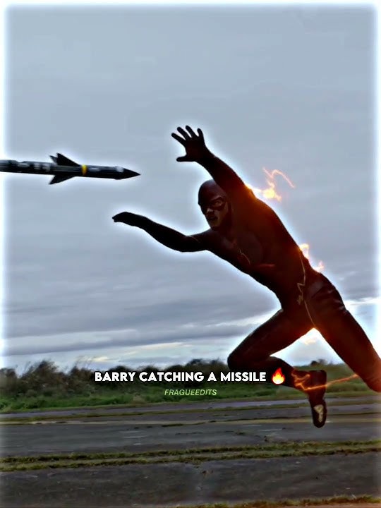 Barry catching a missile 🔥 #shorts