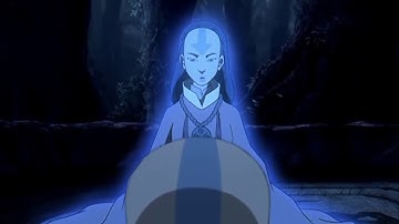 Avatar Yangchen offers her wisdom to Aang on a Giant Lion Turtle (2/3)