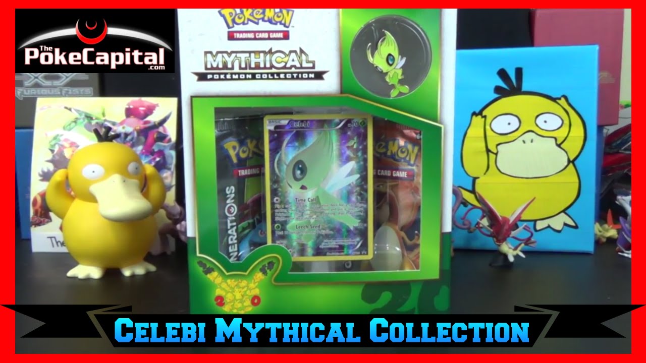 Pokemon Cards - Celebi Mythical Pokemon Collection Box Opening with ...