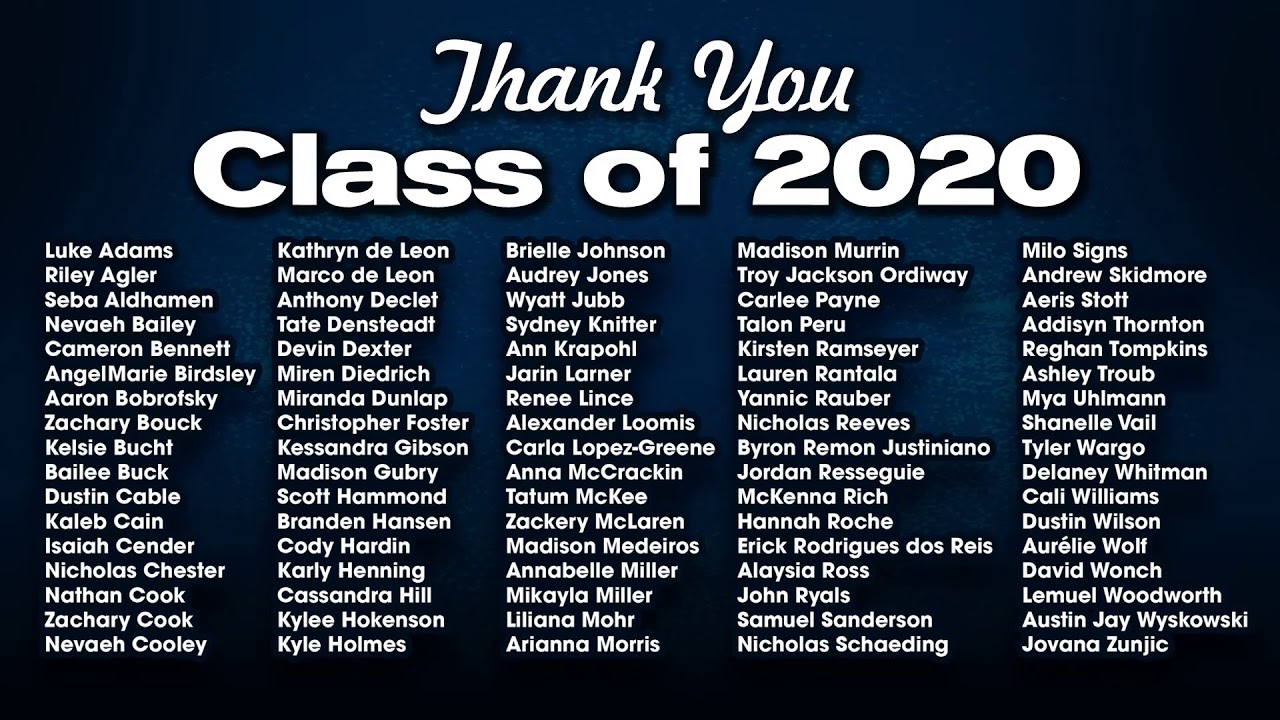 Bath Michigan High School Class of 2020 Graduation Commencements - YouTube