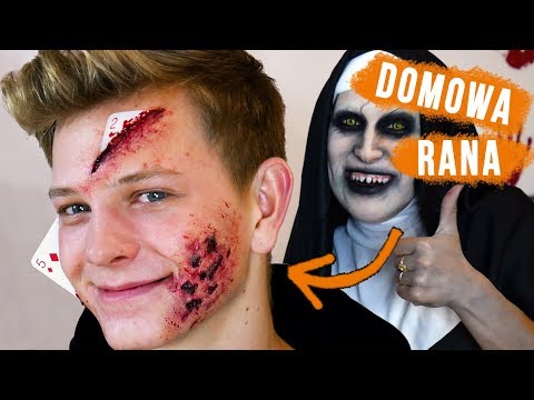 ♦ Rana domowym sposobem: Karty wbite w twarz i poparzenie na Halloween ♦ Agnieszka Grzelak Beauty