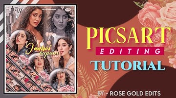 Aesthetic Edit for fanpage || Fanpage editing idea || Picsart editing tutorial || Rose gold edits