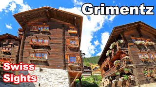 Grimentz Switzerland 4K Valais Most Beautiful Village Val d'Anniviers