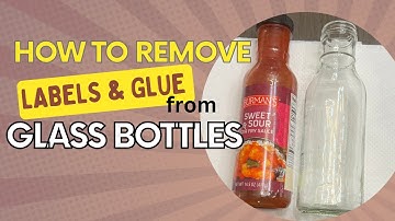 How to Remove Labels and Glue from Glass Bottles #howto #diy #tamera #xone #glassbottles