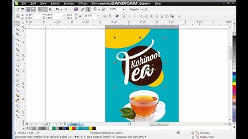 Making Tea Packaging Design Using Coreldraw X6 by Ahsan Sabri