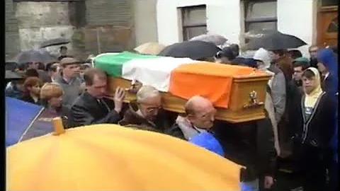 IRAs brendan davisons funeral, shot by the UVF july 1988