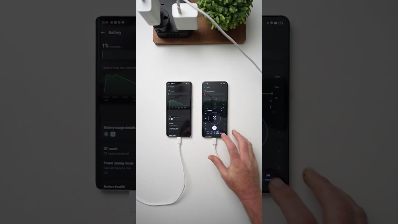 Realme GT6 120w Versus GT3 240w Fast Charging Speedtest