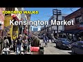 Toronto Walks - Kensington Market in the spring [4K]