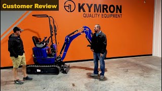Customer review of the KYMRON ZX16D Mini Excavator - YouTube