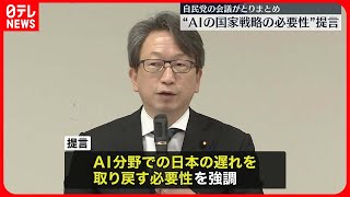 【自民党】AIめぐり国家戦略の必要性を提言