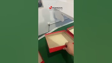 RONGDA Automatic positioning machine with wrapping machine for rigid box making