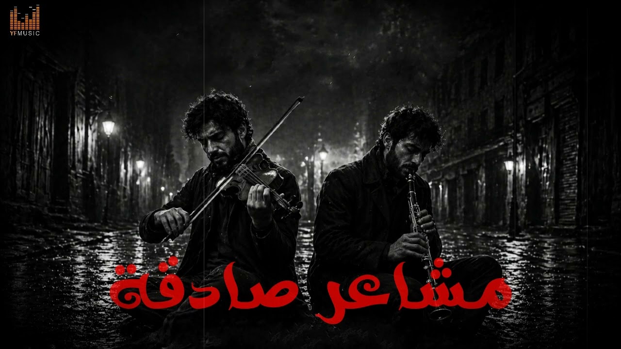 Sad music that evokes genuine emotions, featuring a sorrowful violin and Iraqi oud playing.