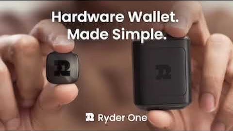 Ryder One: Stress-Free Crypto Wallet With Easy Recovery