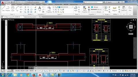 Draw Rienforced Beam by AUTOCAD structural detailing  2015