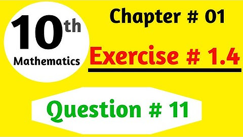 Class 10 maths chapter 1 Quadratic Equation| Exercise # 1.4  | Q.#. 11 | AHMED JAMIL