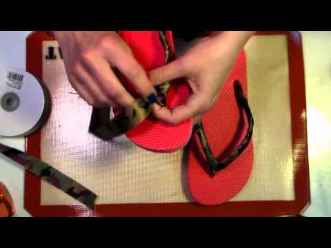 Hoe maak uw eigen Ribbon Flip Flops