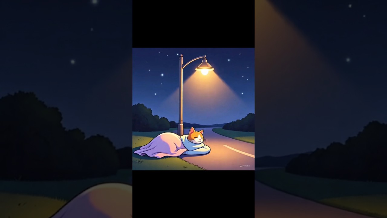 The Cat Under the Streetlight | Short Moral Story 🐱 
