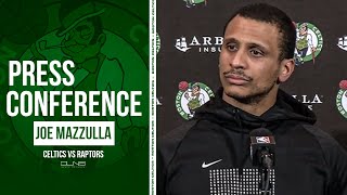Joe Mazzulla on His Coaching Experience Now vs Last Season | Celtics vs Raptors Postgame Interview