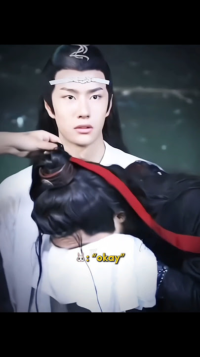 his reaction 😨 ! #cdrama #bjyx #theuntamed #mdzs #weiwuxian #lanzhan #wangyibo #xiaozhan #bts
