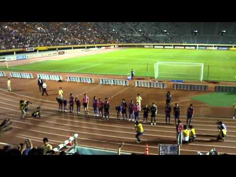 2011FC東京VS熊本戦終了後「東京ゴール裏選手挨拶」