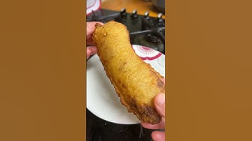 Bánh chuối chiên đông lạnh có gì ngon ? #shorts