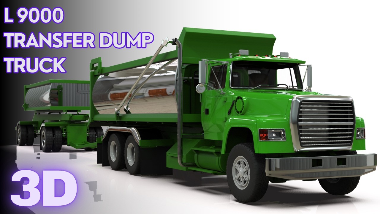 🚨 LEGENDARY L9000 TRANSFER DUMP TRUCK | BLENDER ✨