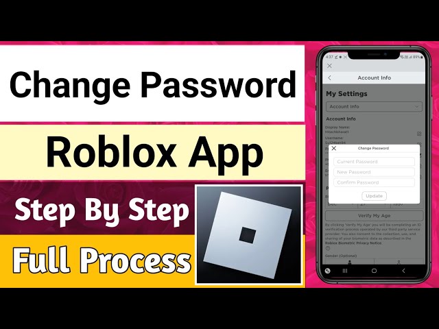 How to Change Your Roblox Password: 14 Steps (with Pictures)