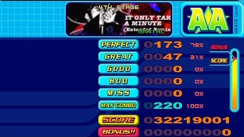 DDR 5thMIX - IT ONLY TAKES A MINUTE (Extended Remix) (Maniac, 6) AA FC (no bar)