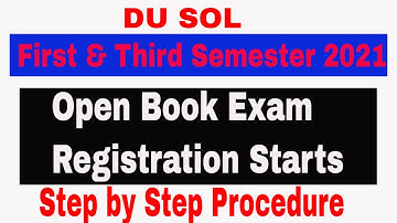 SOL open book exam registration starts 2021 Step By Step Procedure #oberegistration  #hmclass