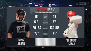 “King” Julian vs “El Güero” Cesar