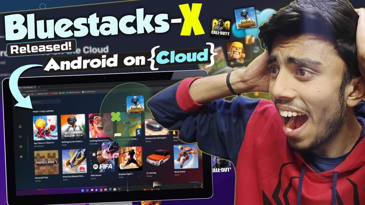 Free Cloud Gaming PC ! - BlueStacks X  New Cloud Gaming Service !  #seekhopeseekho 