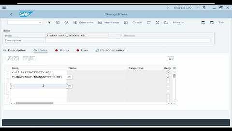 Create the Composite role in SAP