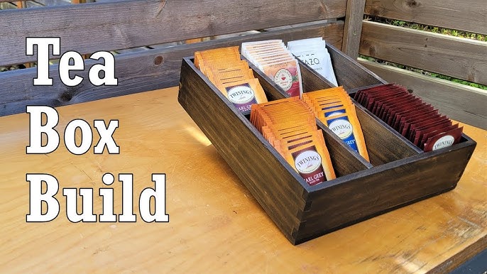 Wooden Tea Box with 64 tea bags