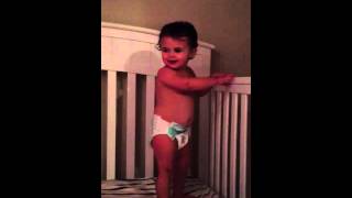 Ella Jumping On Her Bed