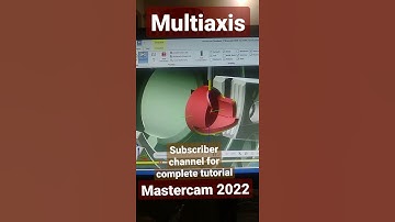 mastercam multiaxis programing| mastercam 2022 4 axis swarf milling | cnc programing #cnc #vmc