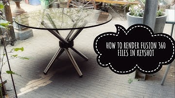 How to render fusion 360 files in keyshot - fusion 360 tutorial