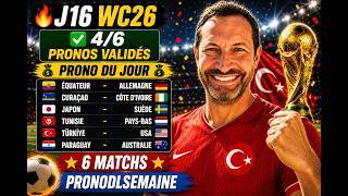 Pronostic Foot CDM2026 J3: Équateur-Allemagne/ Japon-Suède / Tunisie-Pays-Bas / Türkiye-USA / ...