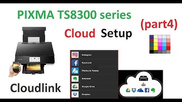 PIXMA TS8350 TS8320 (part4) Cloudlink, Print and Scan from cloud