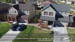 Aerial tour of the Sunwest North Subdivision, Erie CO, Boulder County