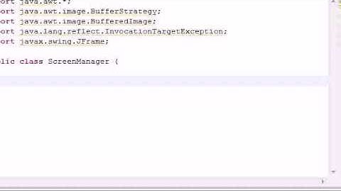Java Game Development 14 Making a Better Screen Class