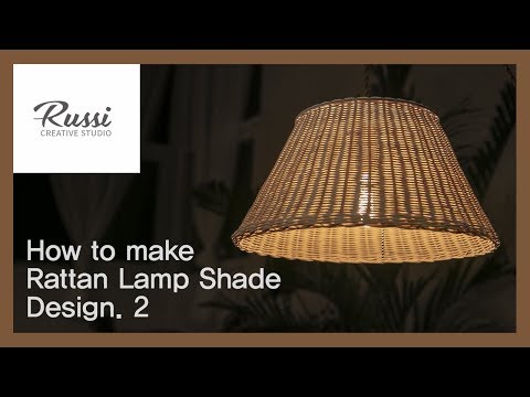 라탄 전등갓2.만들기[라탄공예] 취미수업 온라인클래스34.Rattan Craft : Make rattan Lamp Shade with Birch Plywood,팬던트 조명,라탄조명