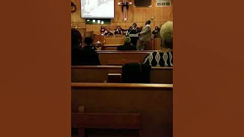 My sister, Janice Eatmon, singing Kirk Franklin's,...
