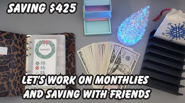 🤶🎅Monthlies & Saving with Friends! | Dec. 22nd | 100 Envelope Challenge🎅🤶