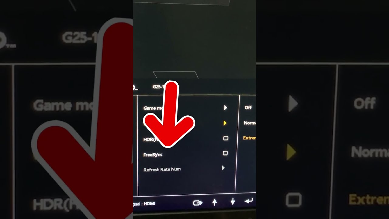 GET LOWER INPUT LAG BY CHANGING THESE SETTINGS ON YOUR MONITOR Shorts